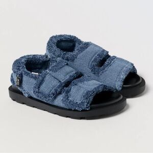 Girls denim sandals